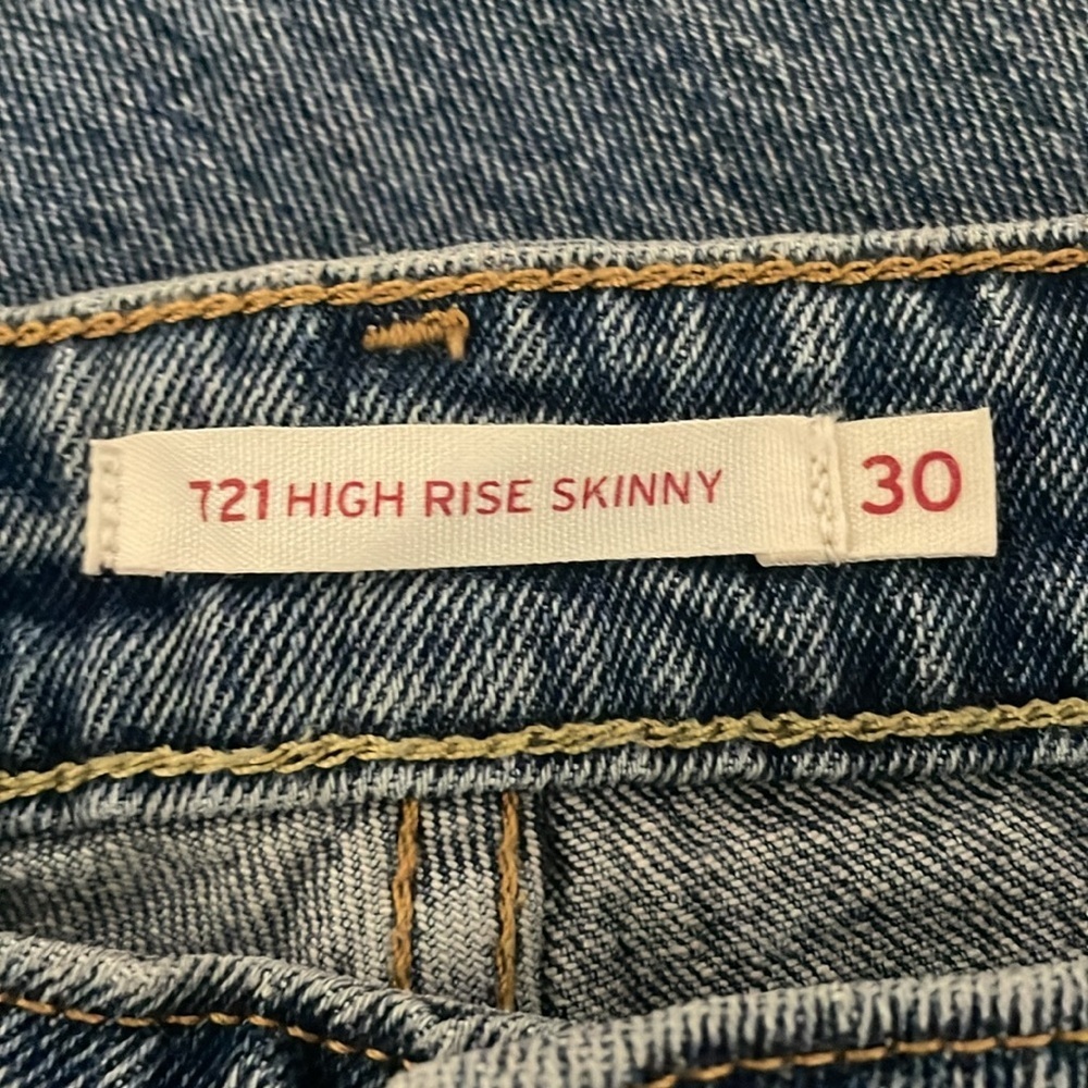 LEVI’S 721 High Rise Skinny Size 30x30 - Picture 11 of 13